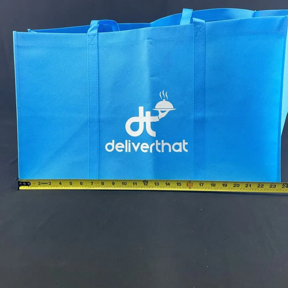 New DeliverThat Lot of 2 Blue Soft-Shell Food Catering Delivery Tote Bags XL